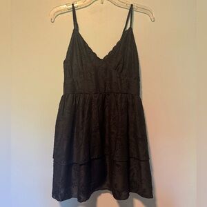 Wild Fable Black Lace Trim Dress SZ XL